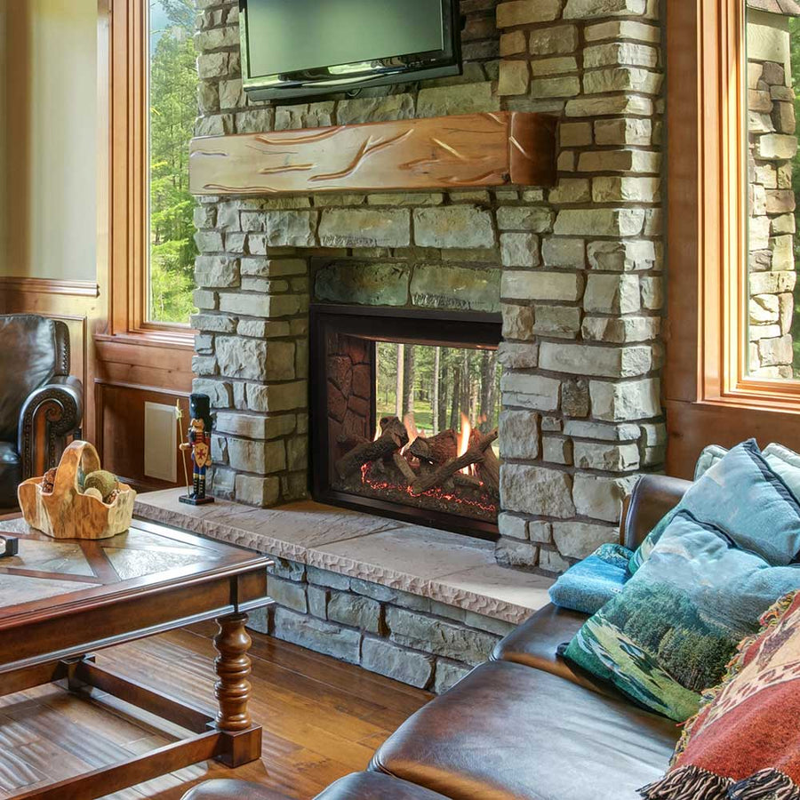 Empire Rushmore 40" See-Through Direct Vent Indoor/Outdoor Gas Fireplace