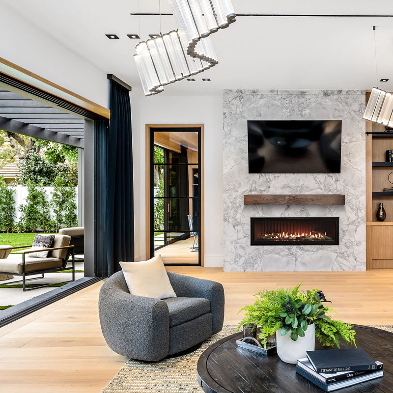 Empire Boulevard 60 linear fireplace in modern interior