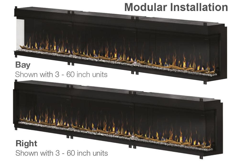 Dimplex IgniteXL Bold 88" Smart Linear Multi-Side View Built-In Electric Fireplace - Model XLF8817-XD