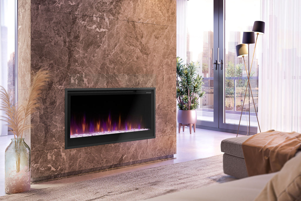 Dimplex Multi-Fire Slim 36" Smart Recessed / Wall Mount Linear Electric Fireplace - Model PLF3614-XS