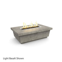 Contempo 52" Rectangle Concrete Fire Pit Table | American Fyre Designs — view 4