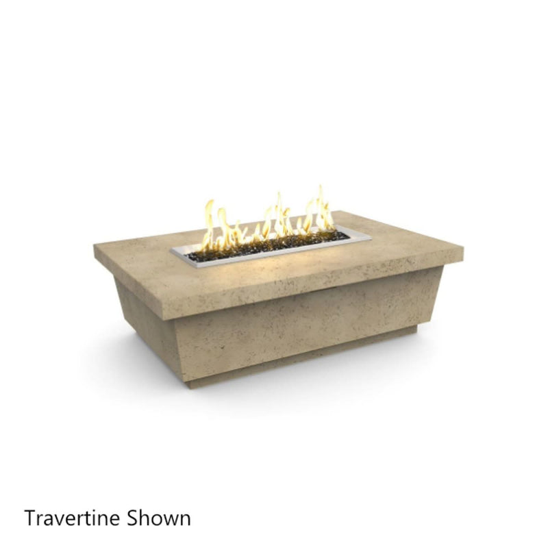 Contempo 52" Rectangle Concrete Fire Pit Table | American Fyre Designs — view 6