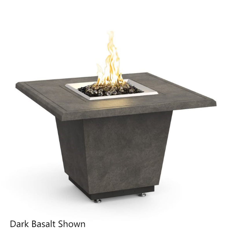 Cosmopolitan 36" Square Concrete Fire Pit Table | AFD — view 3