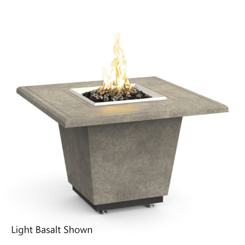 Cosmopolitan 36" Square Concrete Fire Pit Table | AFD — view 4