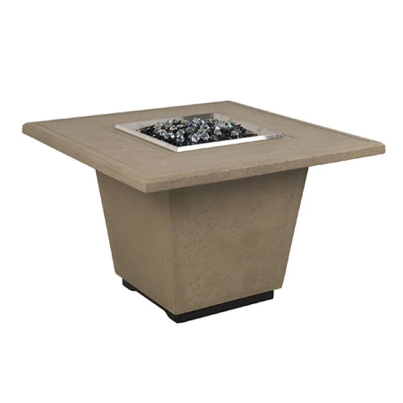 Cosmopolitan 36" Square Concrete Fire Pit Table | AFD — view 2