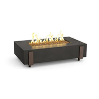 Iron Saddle 60" Rectangle Concrete Fire Pit Table | AFD — view 4