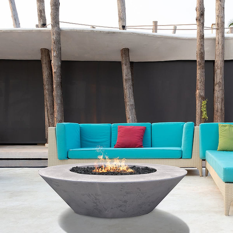 Embarcadero 60 60" Round Concrete Fire Pit Table | Prism Hardscapes — view 3