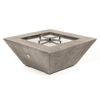 Lombard 40" Square Concrete Fire Pit Table | Prism Hardscapes — view 3