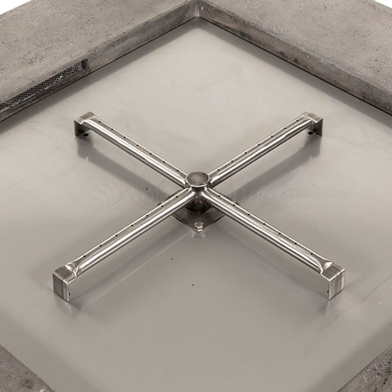 Lombard 40" Square Concrete Fire Pit Table | Prism Hardscapes — view 5