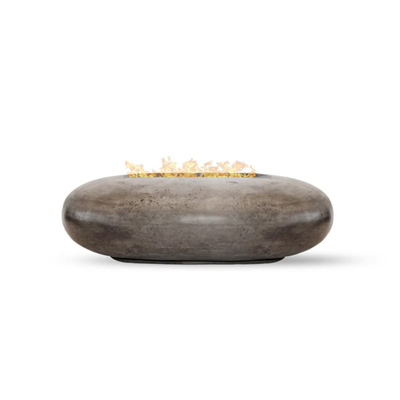 Pebble 56" Oval Concrete Fire Pit Table | Prism Hardscapes — view 3