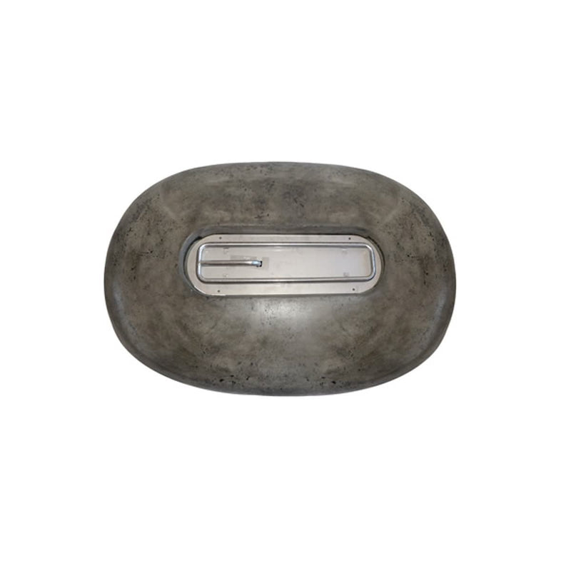 Pebble 56" Oval Concrete Fire Pit Table | Prism Hardscapes — view 5