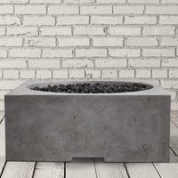 Piazza Square Concrete Fire Pit Table | Prism Hardscapes — view 2