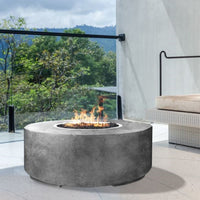 Rotondo Round Concrete Fire Pit Table | Prism Hardscapes — view 2