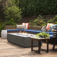 Tavola I 38" Rectangle Concrete Fire Pit Table | Prism Hardscapes — view 2