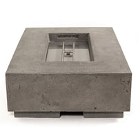 Tavola I 38" Rectangle Concrete Fire Pit Table | Prism Hardscapes — view 4