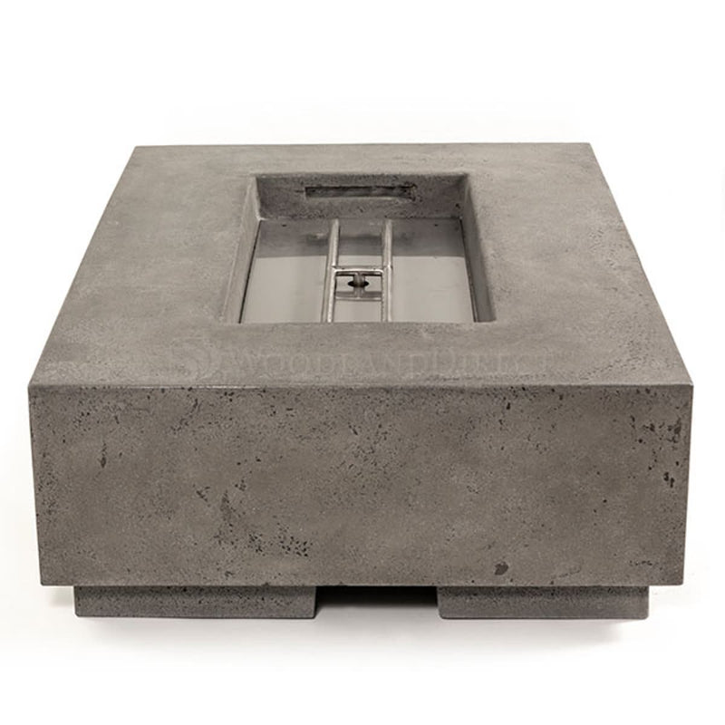 Tavola I 38" Rectangle Concrete Fire Pit Table | Prism Hardscapes — view 4