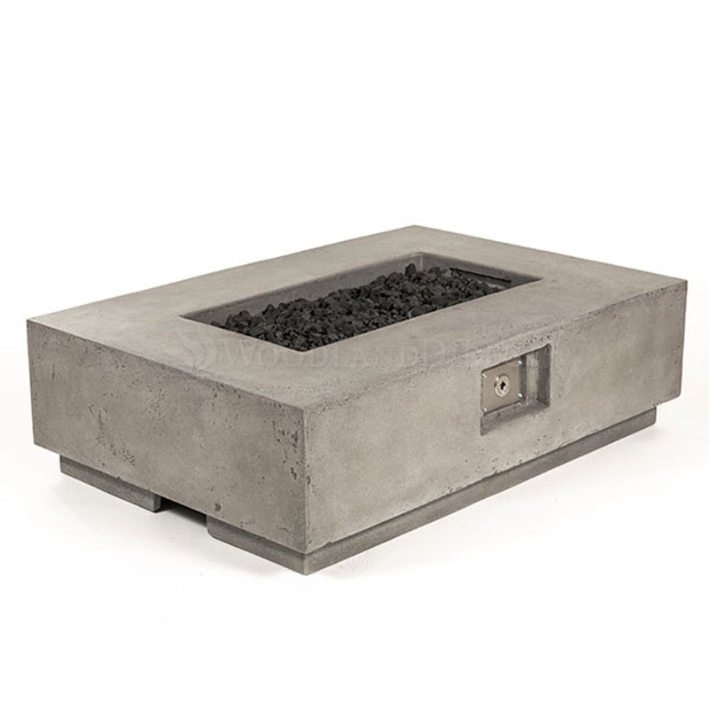 Tavola I 38" Rectangle Concrete Fire Pit Table | Prism Hardscapes — view 5