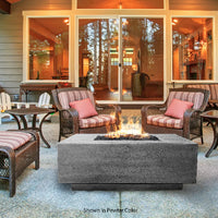 Tavola III 48" Square Concrete Fire Pit Table | Prism Hardscapes — view 4