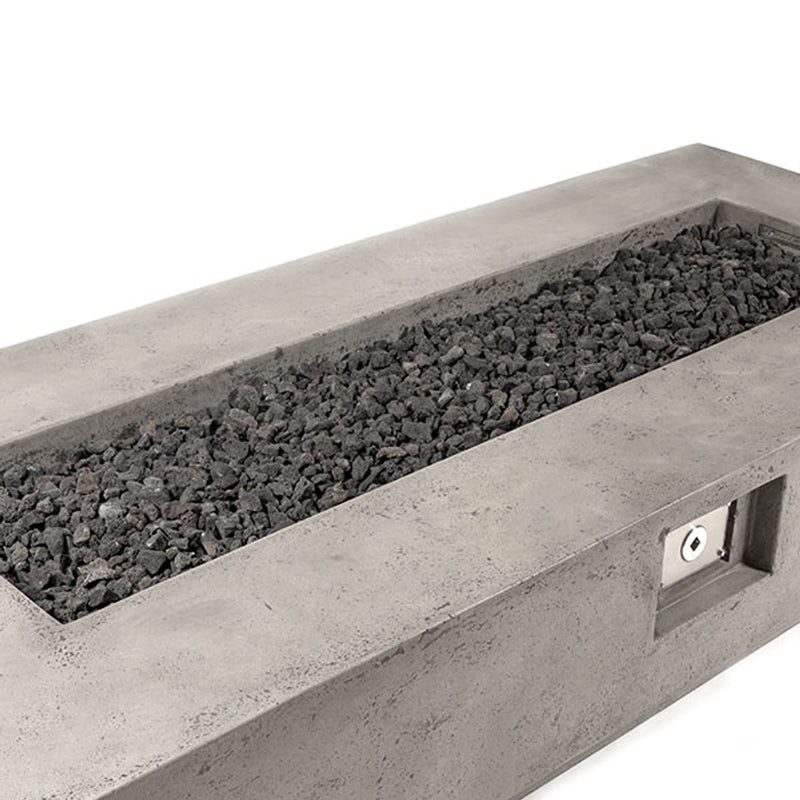 Tavola VI 38" Rectangle Concrete Fire Pit Table | Prism Hardscapes — view 7