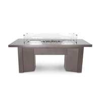 Alameda Rectangle Powder Coat Steel Fire Pit Table | The Outdoor Plus — view 3
