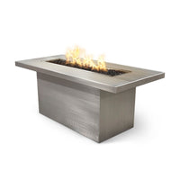 Bella Linear Rectangle Stainless Steel Fire Pit Table | TOP