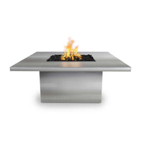 Bella Square Stainless Steel Fire Pit Table | The Outdoor Plus