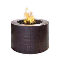 Beverly Hammered Round Copper Fire Pit Table | The Outdoor Plus