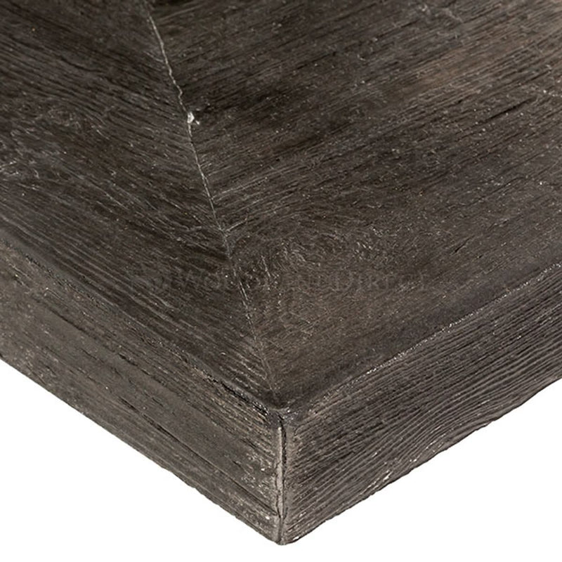 Carson - Low Profile 48" Rectangle Wood Grain Fire Pit Table | TOP — view 6