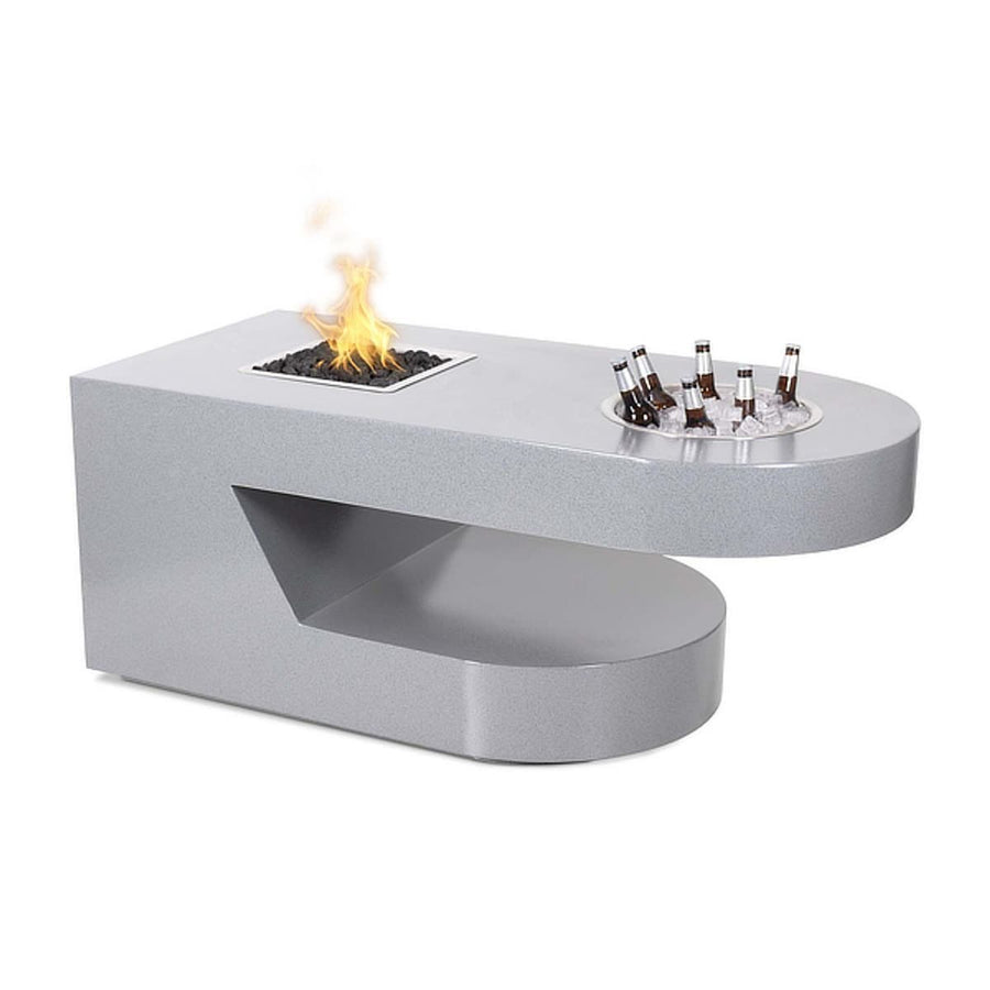 Dana Rectangle Stainless Steel Fire Pit Table
