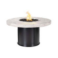 Fresno Round Wood Grain Fire Pit Table | The Outdoor Plus