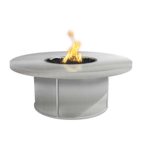 Mabel Round Stainless Steel Fire Pit Table | The Outdoor Plus