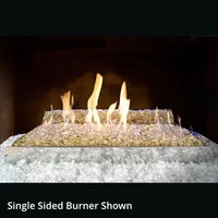 18" Contemporary See-Through Fire Glass Ventless Gas Logs | Real Fyre