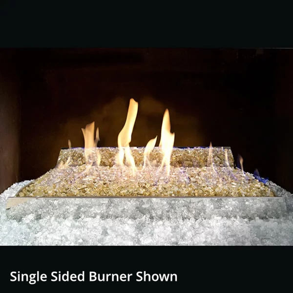 30" Contemporary See-Through Fire Glass Ventless Gas Logs | Real Fyre
