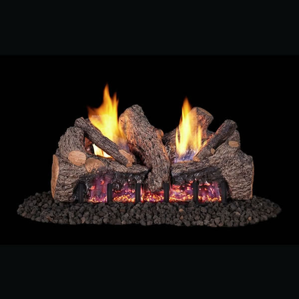 24" Evening Fyre Split ST Ventless Gas Logs | Real Fyre
