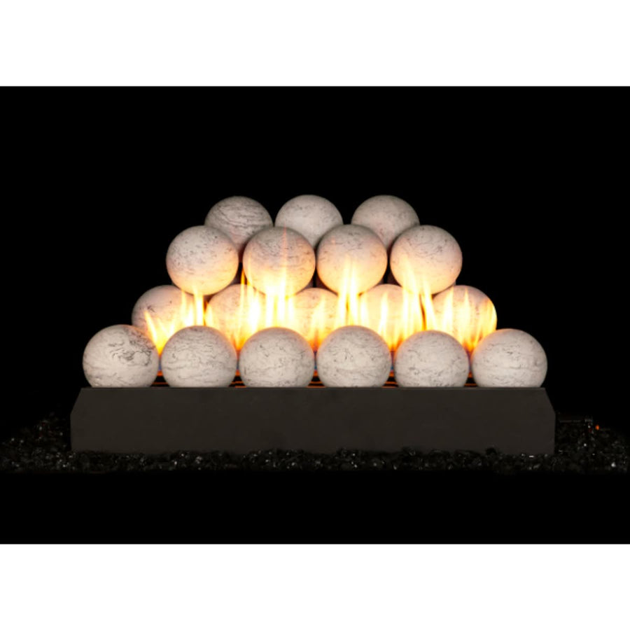 Peterson Carrera Marble Fireball Ventless Gas Logs