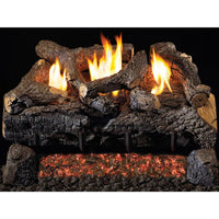 30" Peterson Evening Fyre Charred Ventless Gas Logs | Real Fyre