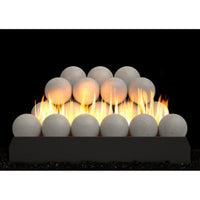 18" Peterson Gray Stone Fireball Ventless Gas Logs | Real Fyre