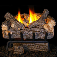 16" Peterson Valley Oak Refractory Ventless Gas Logs | Real Fyre