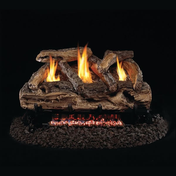 30" Split Oak Ventless Gas Logs | Real Fyre