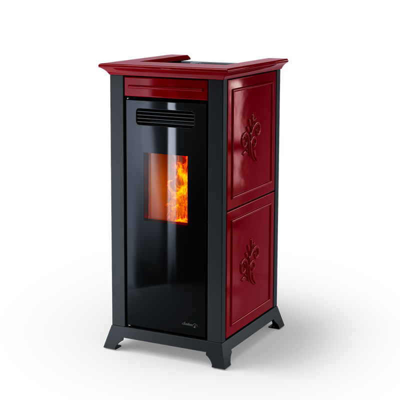 Dielle Ethesia — Bordeaux Ceramic / Black Glass Front