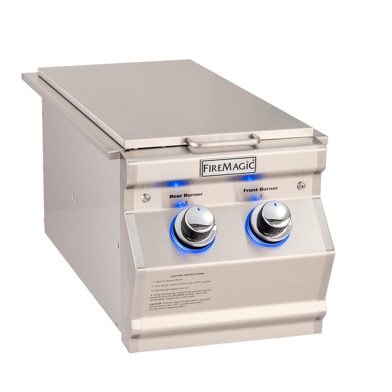 Fire Magic Aurora Built-In Double Side Burner - Natural Gas