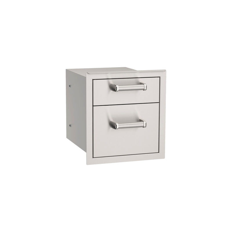 Fire Magic Premium Flush 14-Inch Double Access Drawer with Soft Close
