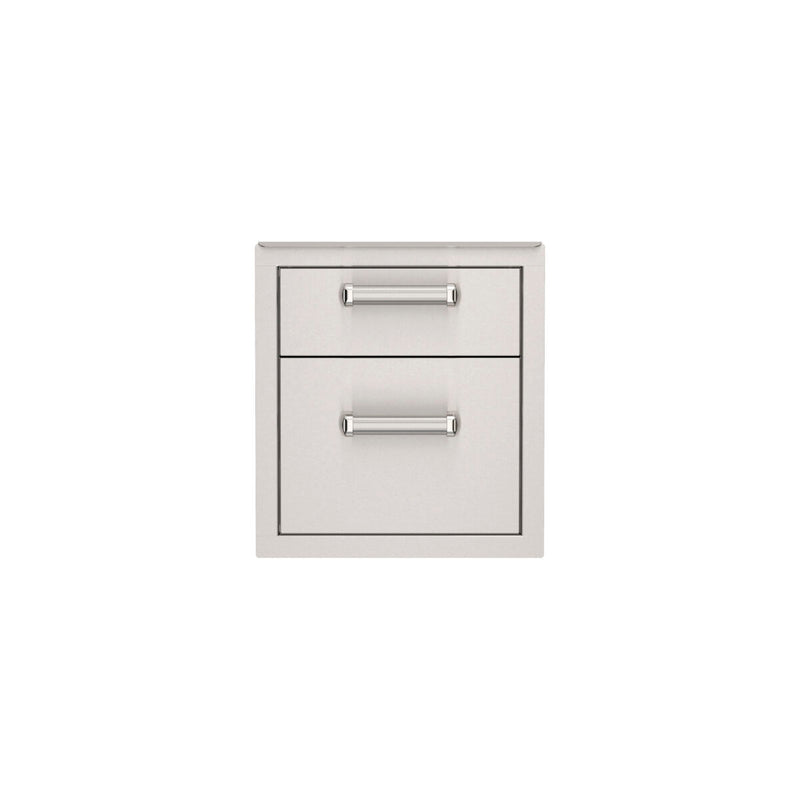 Fire Magic Premium Flush 14-Inch Double Access Drawer with Soft Close