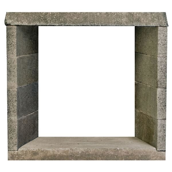 FireRock 42" See-Through Vent-Free Masonry Gas Fireplace