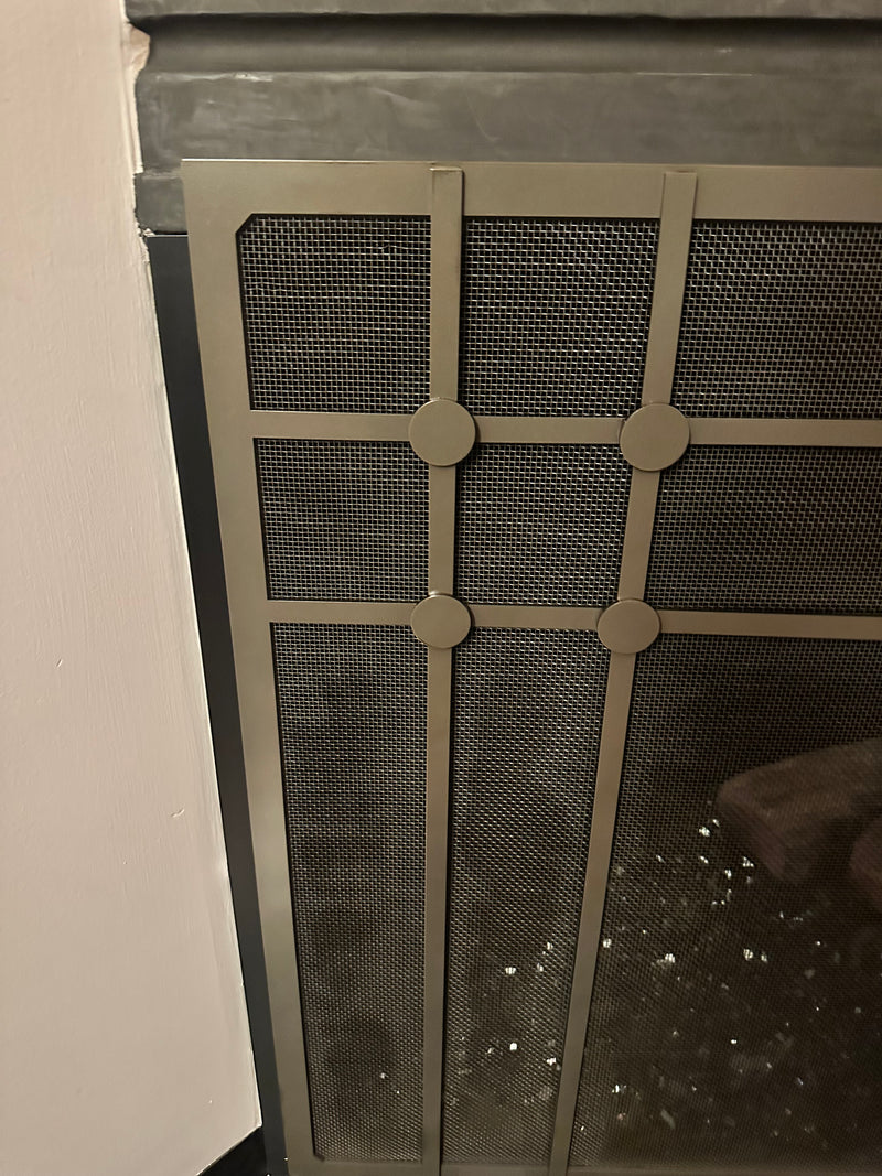 Free Standing Fireplace Screen Handmade to Fit | Axis