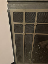 Free Standing Fireplace Screen Handmade to Fit | Axis
