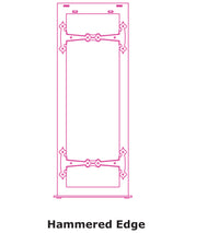 Hammered Edge Fireplace Tool Set / Rustic Copper Finish