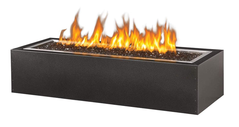 Napoleon Patioflame 48" Linear Gas Fire Pit - Hammertone Pewter Cabinet