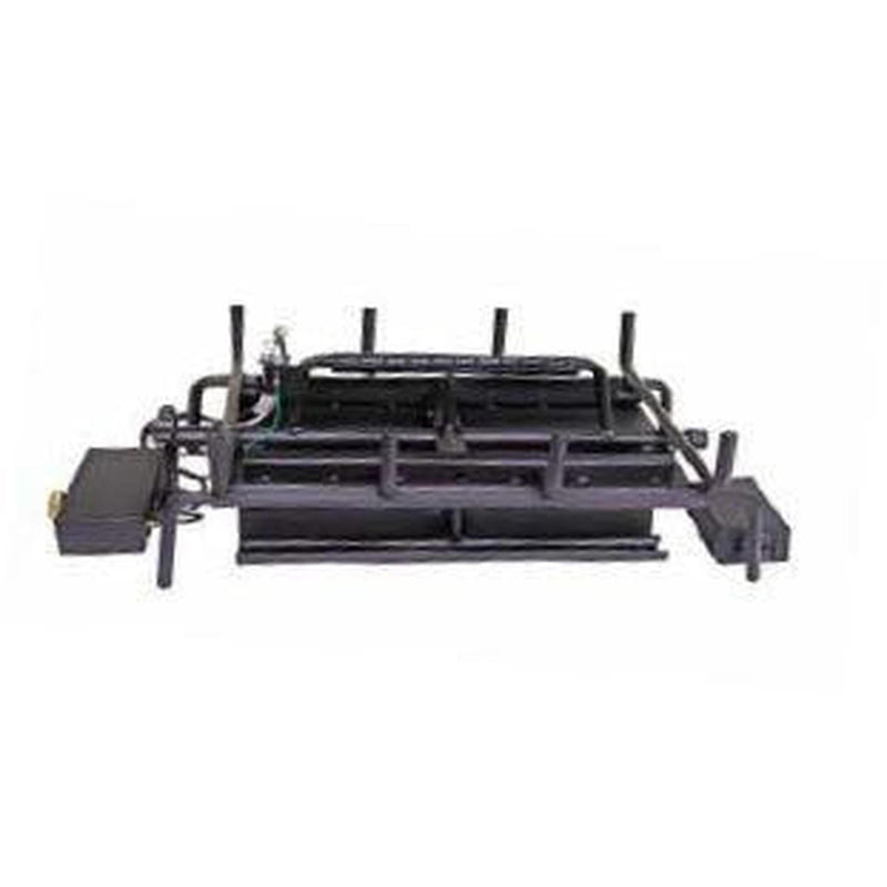 Grand Canyon 36" See-Through 3-Burner Assembled Gas Burner System — Propane, Electronic Ignition with Remote & Rock Kit