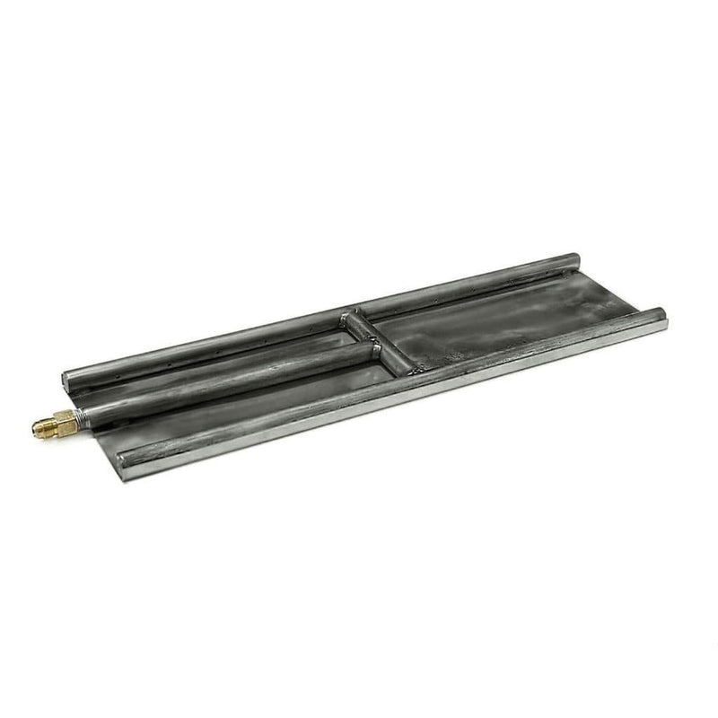 Grand Canyon 96" x 8" T-Style Linear Stainless Steel Glass Burner - Natural Gas